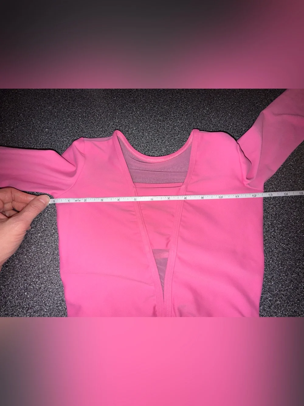 Five the Label Dancewear Longsleeve Pink Leotard Size Youth Large